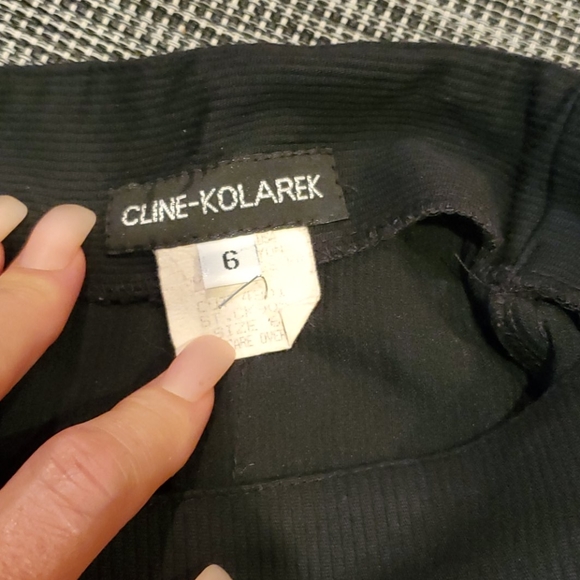 Cline-Kolarek Black Skirt w back slit   6.    E - Picture 3 of 4